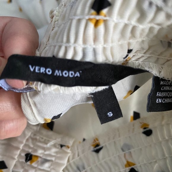 VERO MODA Women's Vmsine L/S Smock Top Blouse - Picture 6 of 8